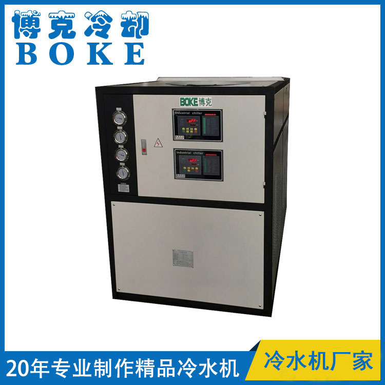 萍鄉(xiāng)制罐焊機冷卻用BKLS-100FQ雙溫雙控風冷式冷水機